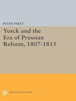 cover image of Yorck and the Era of Prussian Reform